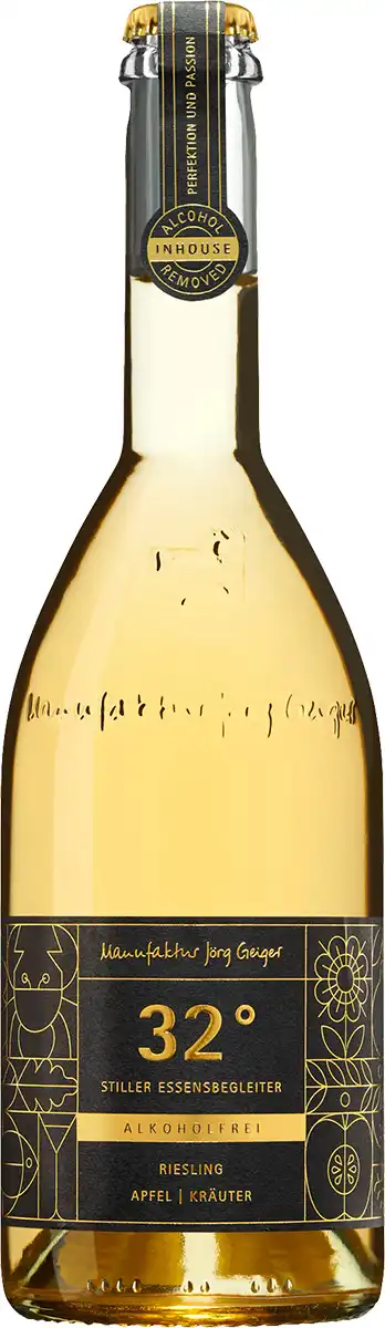 Manufaktur Jörg Geiger - 32 Grad - Riesling | Apfel | Kräuter - alkoholfrei Manufaktur Jörg Geiger - 32 Grad - Riesling | Apfel | Kräuter - alkoholfrei