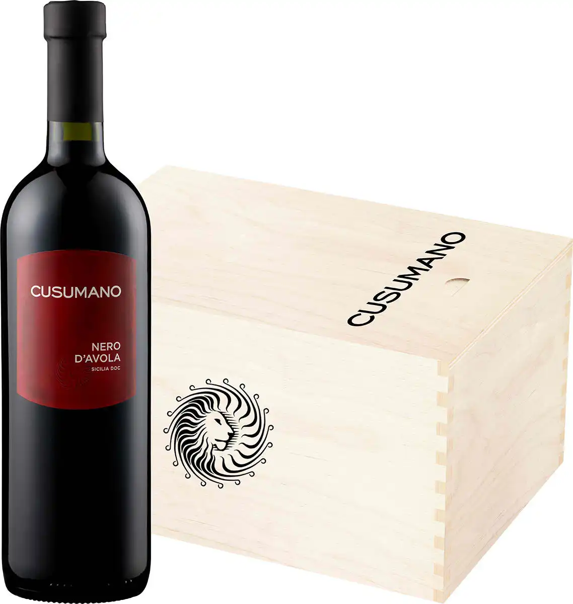 Nero d'Avola Sicilia DOC - in 6er Holzkiste - Nero d'Avola Sicilia DOC - in 6er Holzkiste -
