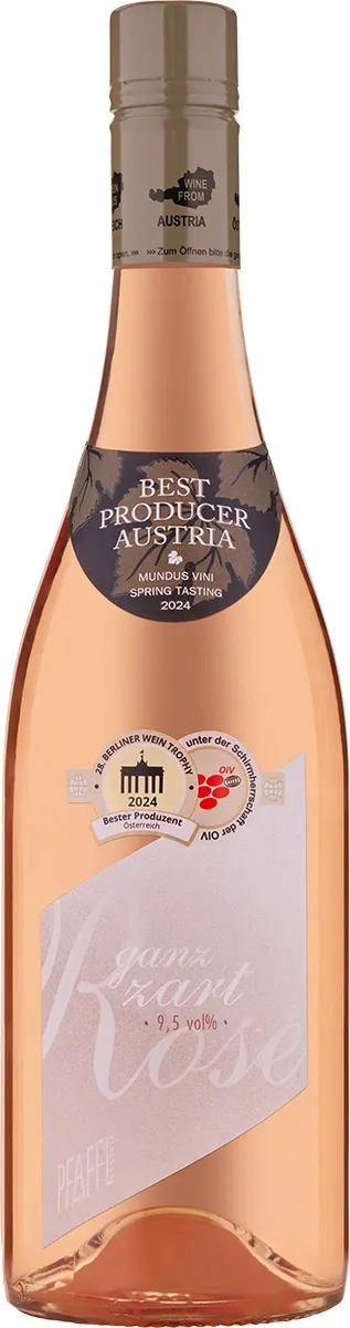 Weingut R&A Pfaffl - GANZ ZART Rosé 9,5% Weingut R&A Pfaffl - GANZ ZART Rosé 9,5%