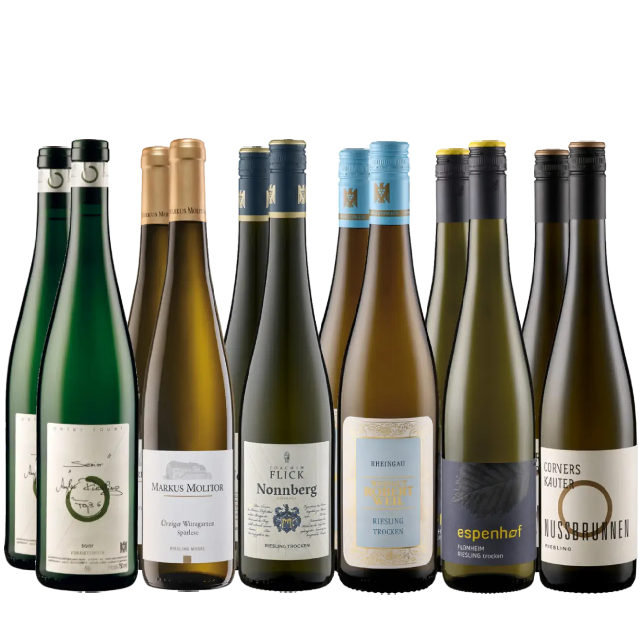 Deutsche Riesling-Vielfalt 6er-Paket für wahre Genießer Deutsche Riesling-Vielfalt 6er-Paket für wahre Genießer