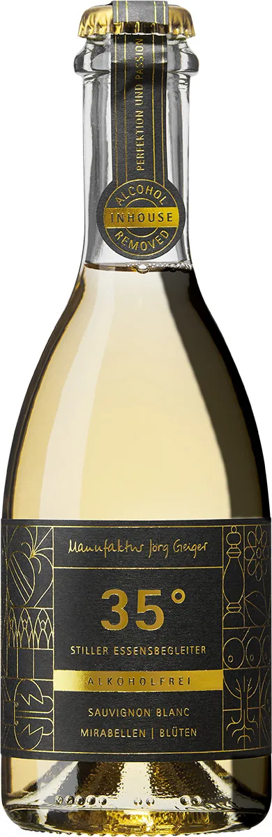 Manufaktur Jörg Geiger - 35 Grad - Sauvignon Blanc | Mirabelle -alkoholfrei Manufaktur Jörg Geiger - 35 Grad - Sauvignon Blanc | Mirabelle -alkoholfrei
