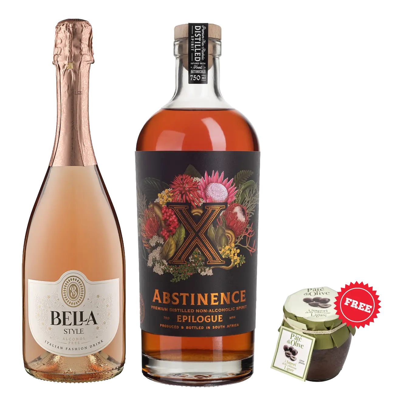 Bella & Epilogue Alkoholfreies Weinset + Gratis Olivenpaté Bella & Epilogue Alkoholfreies Weinset + Gratis Olivenpaté