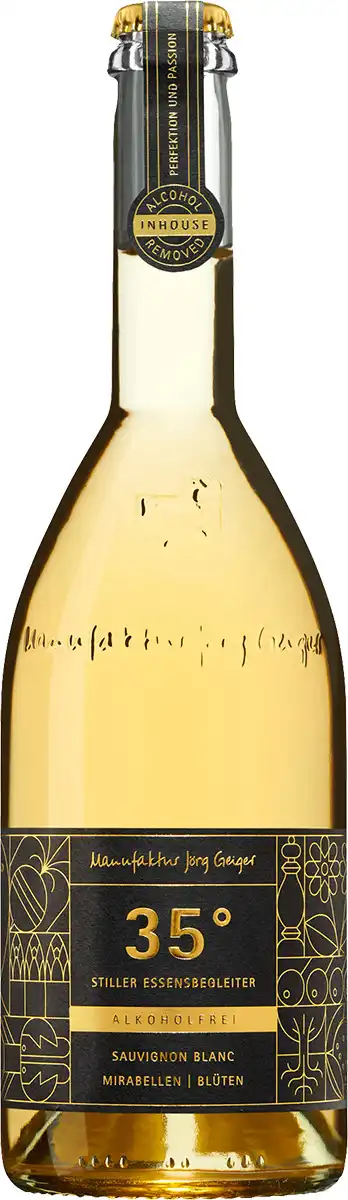 Manufaktur Jörg Geiger - 35 Grad - Sauvignon Blanc | Mirabelle -alkoholfrei Manufaktur Jörg Geiger - 35 Grad - Sauvignon Blanc | Mirabelle -alkoholfrei